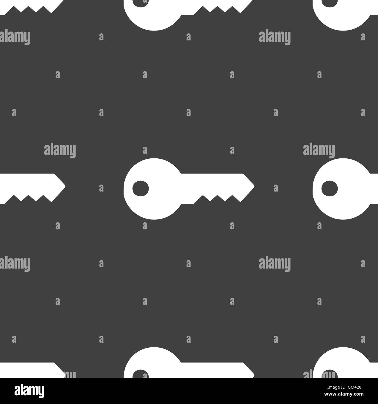 Icona del tasto segno. Seamless pattern su uno sfondo grigio. Vettore Illustrazione Vettoriale