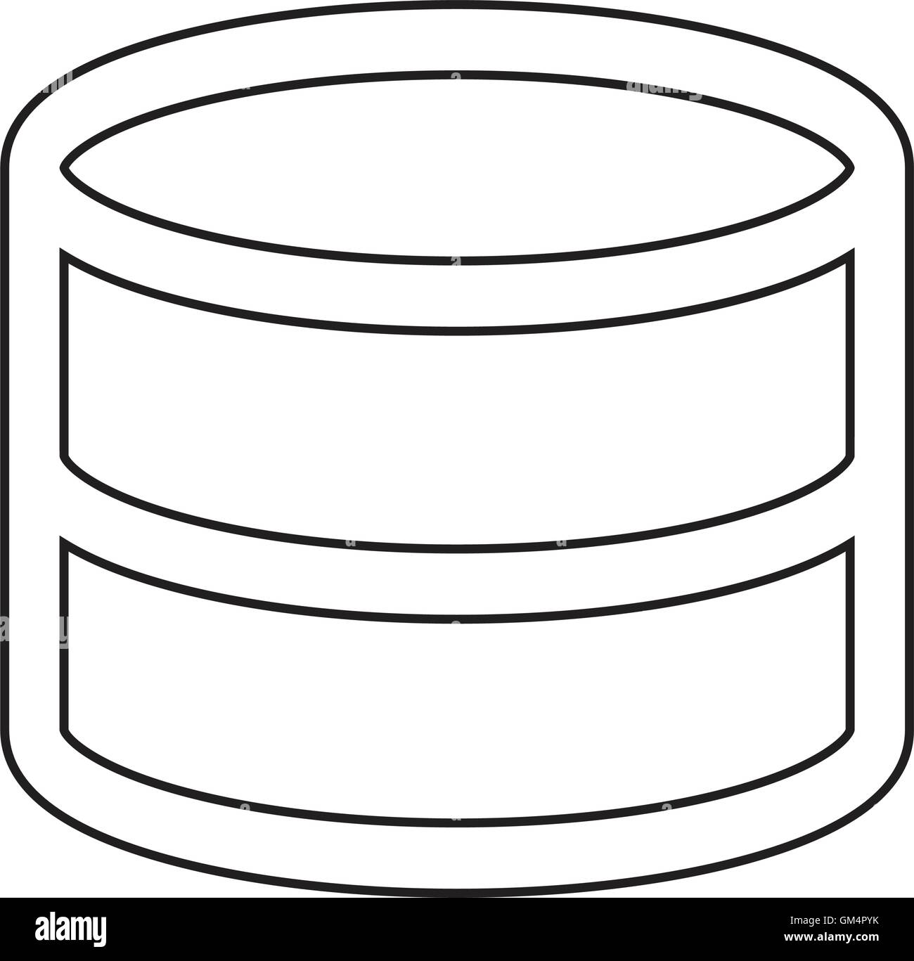 Lo storage dei dati icona design illustrazione Illustrazione Vettoriale