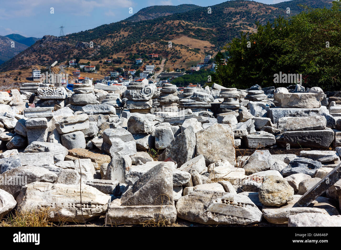 Rovine a Selcuk. Turchia Foto Stock