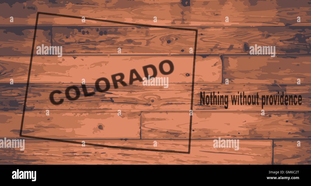 Mappa di Colorado Brand Illustrazione Vettoriale