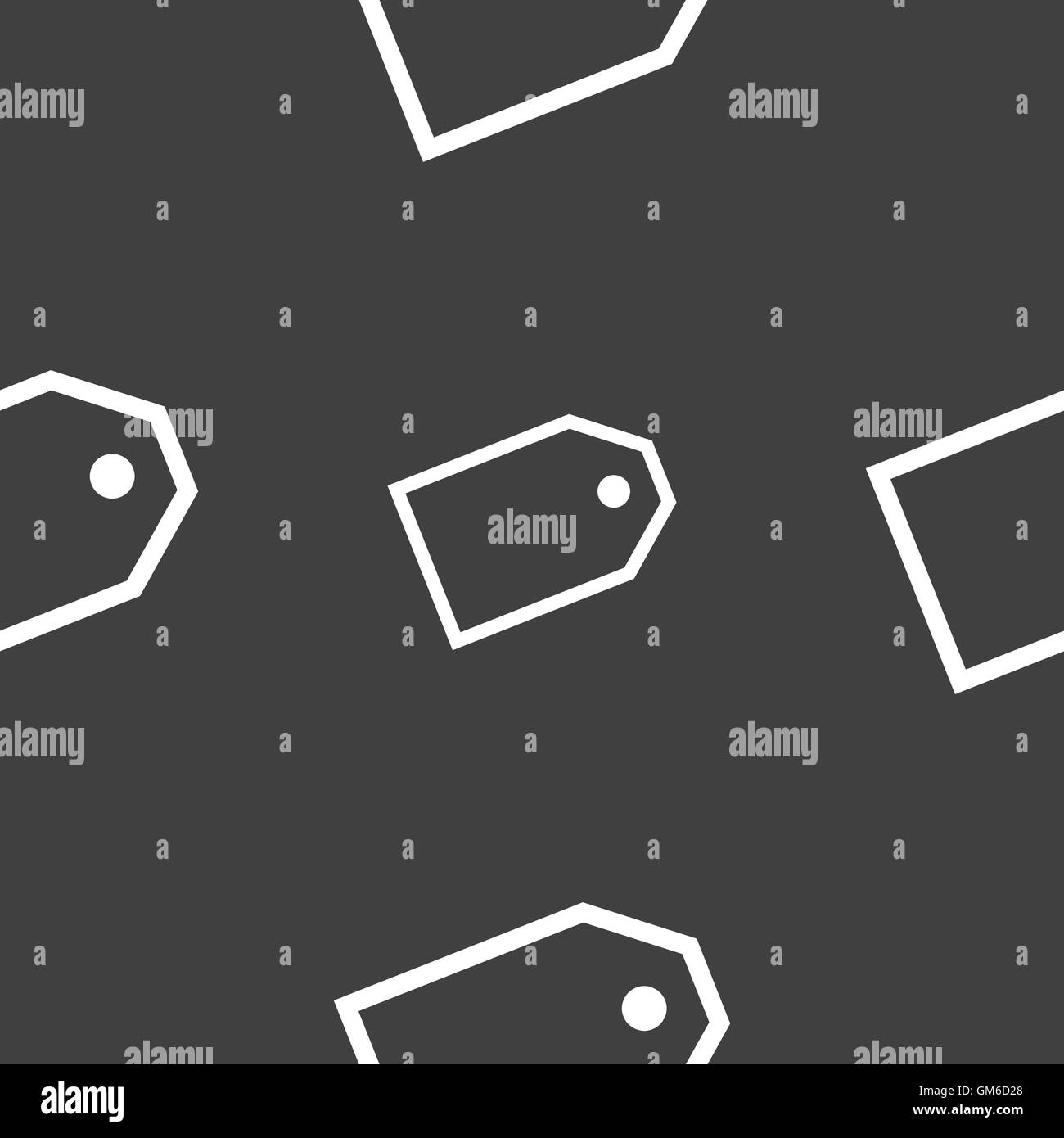 Adesivi Web icona segno. Seamless pattern su uno sfondo grigio. Vettore Illustrazione Vettoriale