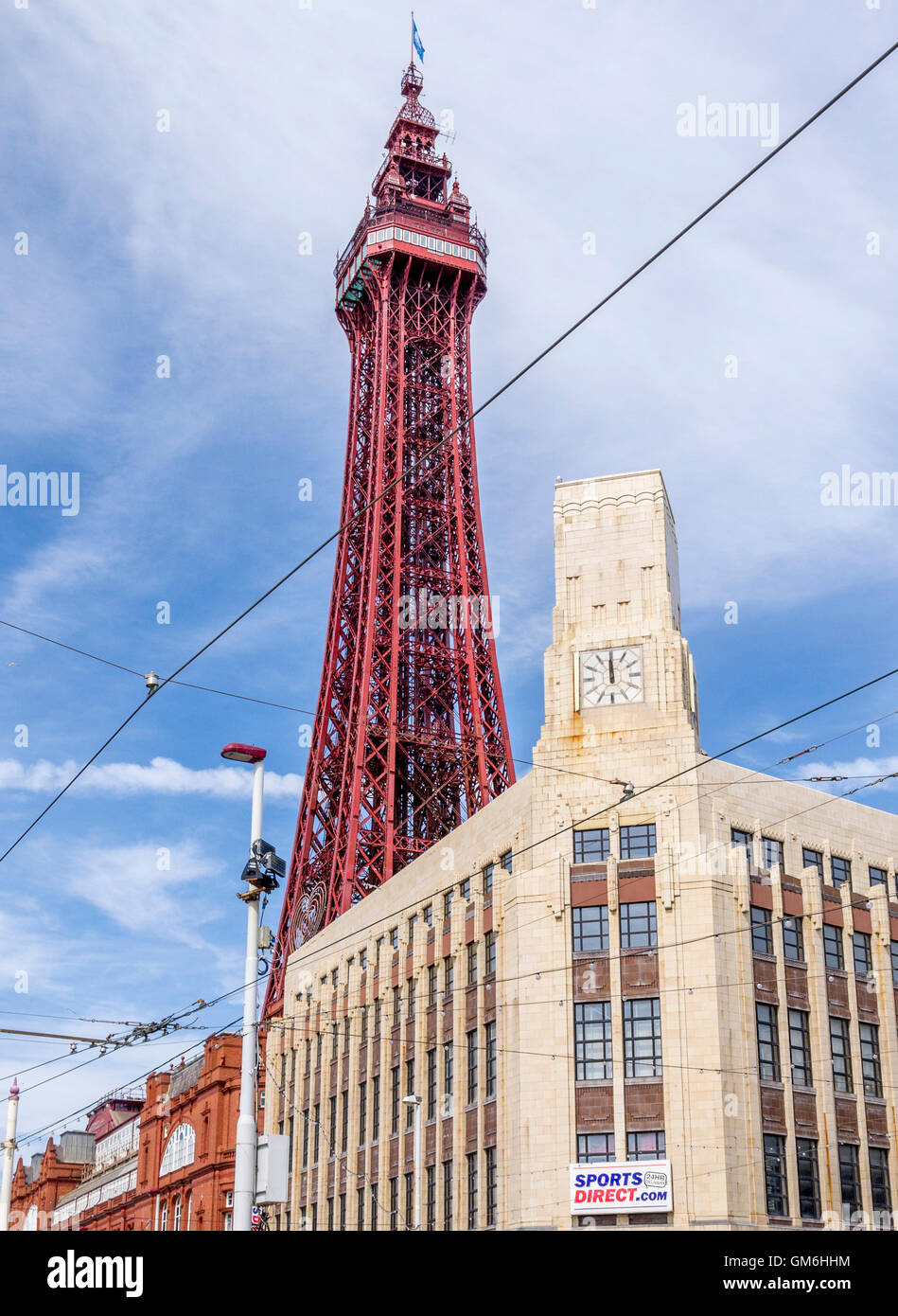 La Blackpool Tower. Foto Stock