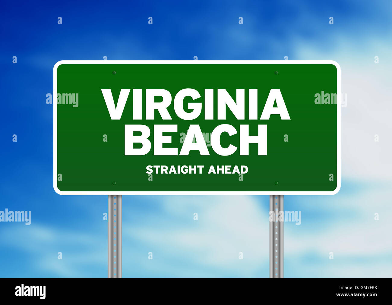 Virginia Beach autostrada segno Foto Stock