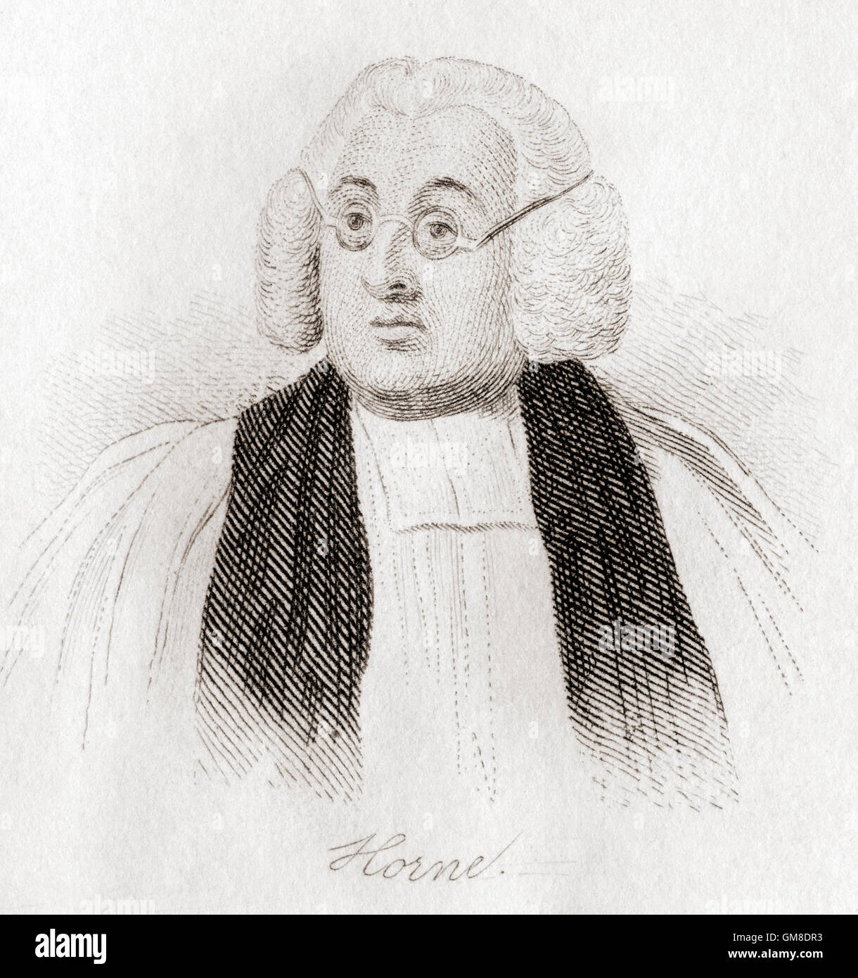 George Horne, 1730 - 1792. Inglese churchman, accademica, scrittore e università amministratore. Foto Stock