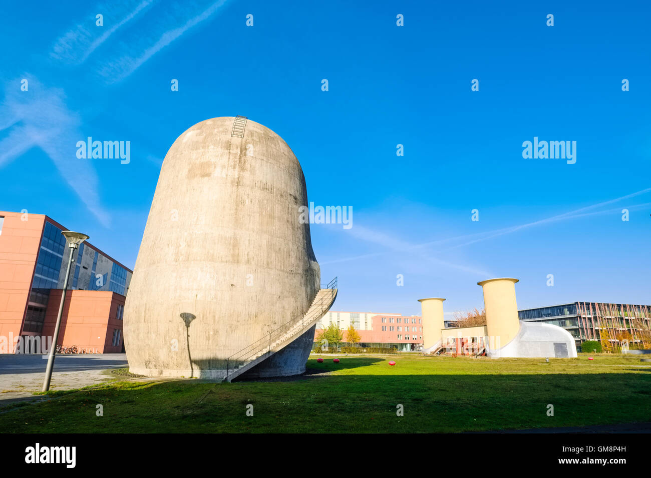 Trudelturm, Parco aerodinamica, Berlin-Adlershof, Germania Foto Stock