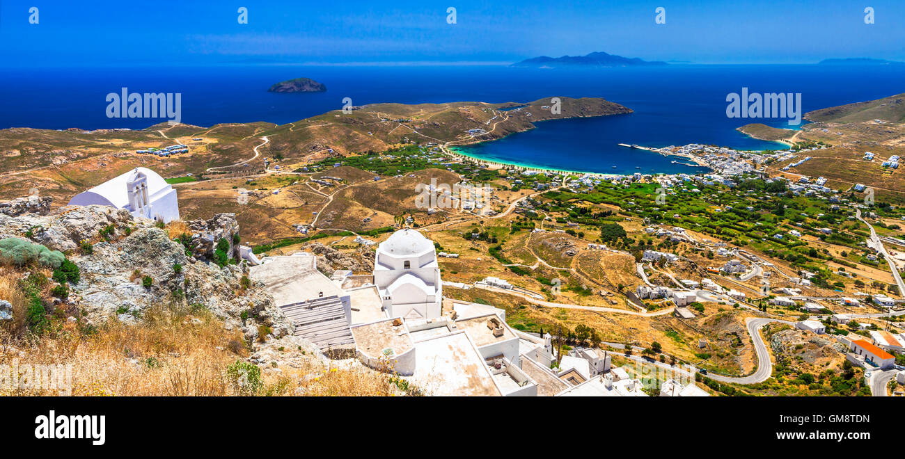Autentica belle isole della Grecia - SERIFOS, CICLADI Foto Stock
