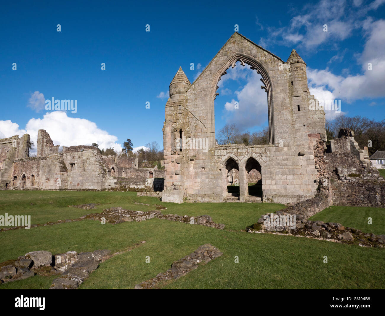 Haughmond Abbey, Shropshire, West Midlands, Inghilterra, Regno Unito. Foto Stock