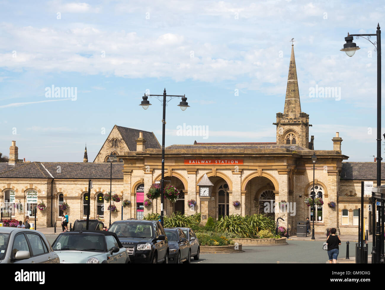 La vecchia stazione ferroviaria, Saltburn dal mare, North Yorkshire, Inghilterra, Regno Unito Foto Stock