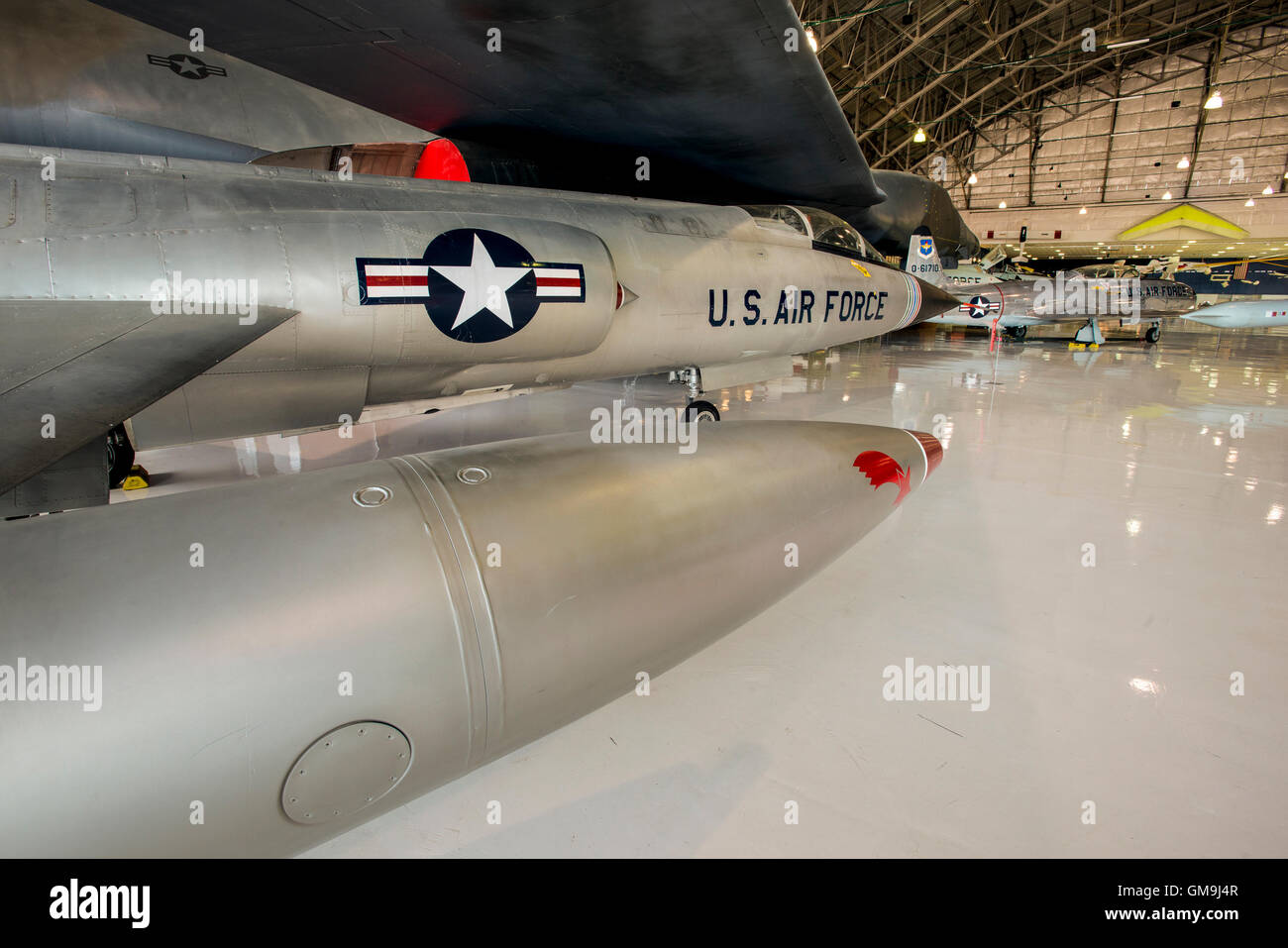 Lockheed F-104 'Starfighter,' Ali sopra le Montagne Rocciose Museo dell'aria e dello spazio, Denver, Colorado. Foto Stock