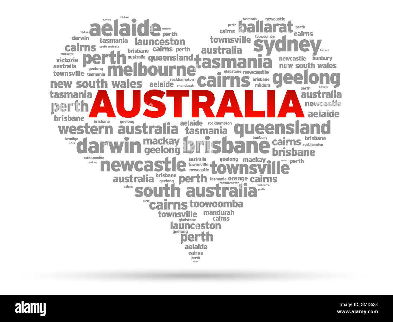 Io amo Australia Foto Stock