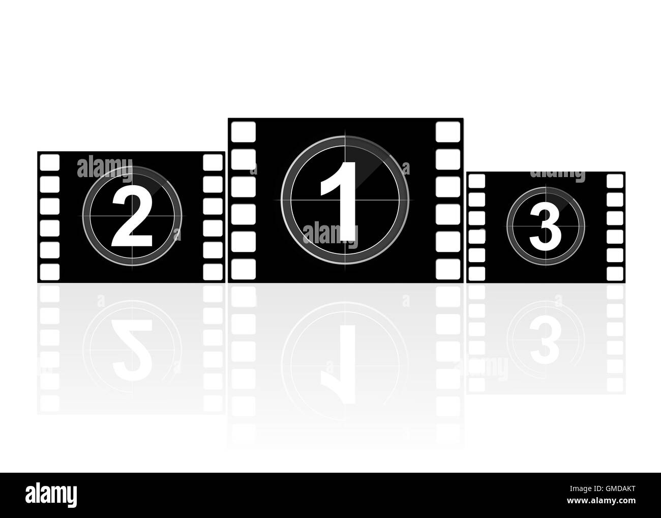 piattaforma di film Foto Stock