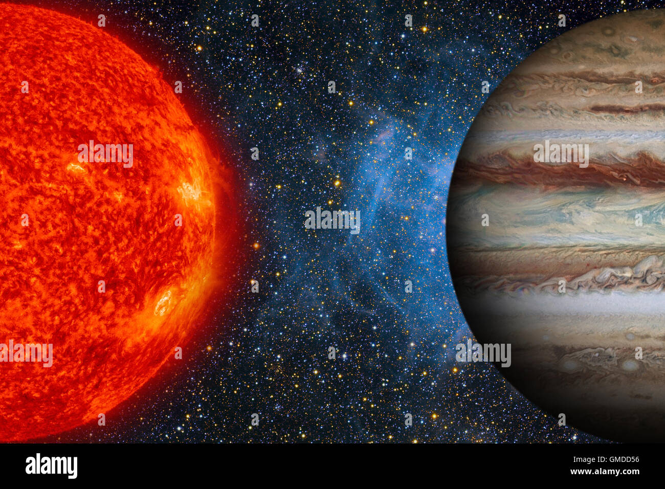 Sistema solare - Giove. È il quinto pianeta dal sole e il più grande