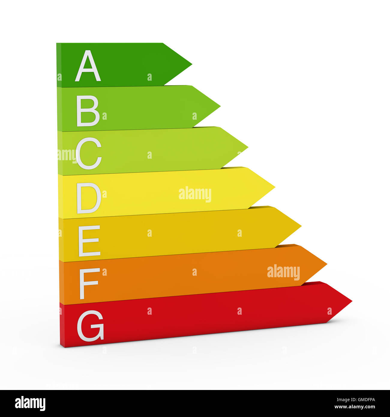 3d il rendimento energetico Foto Stock