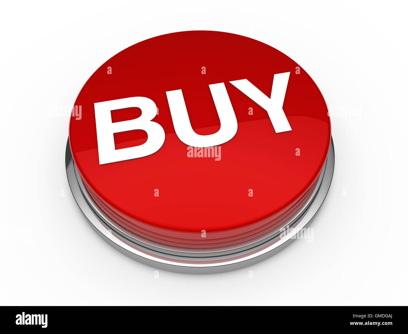 3d pulsante acquista red Foto Stock