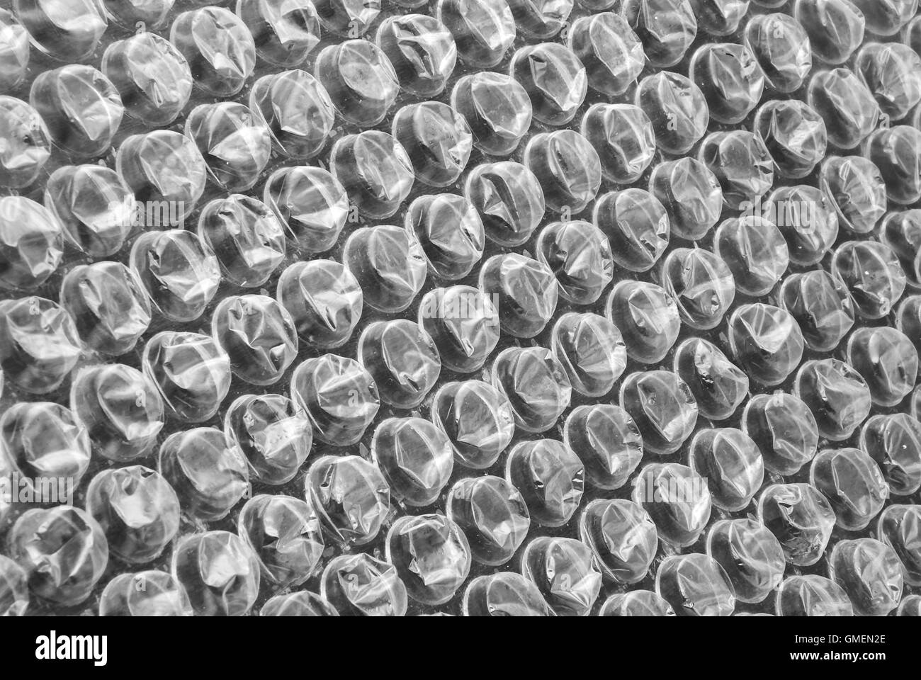 Bubble wrap materiale Foto Stock