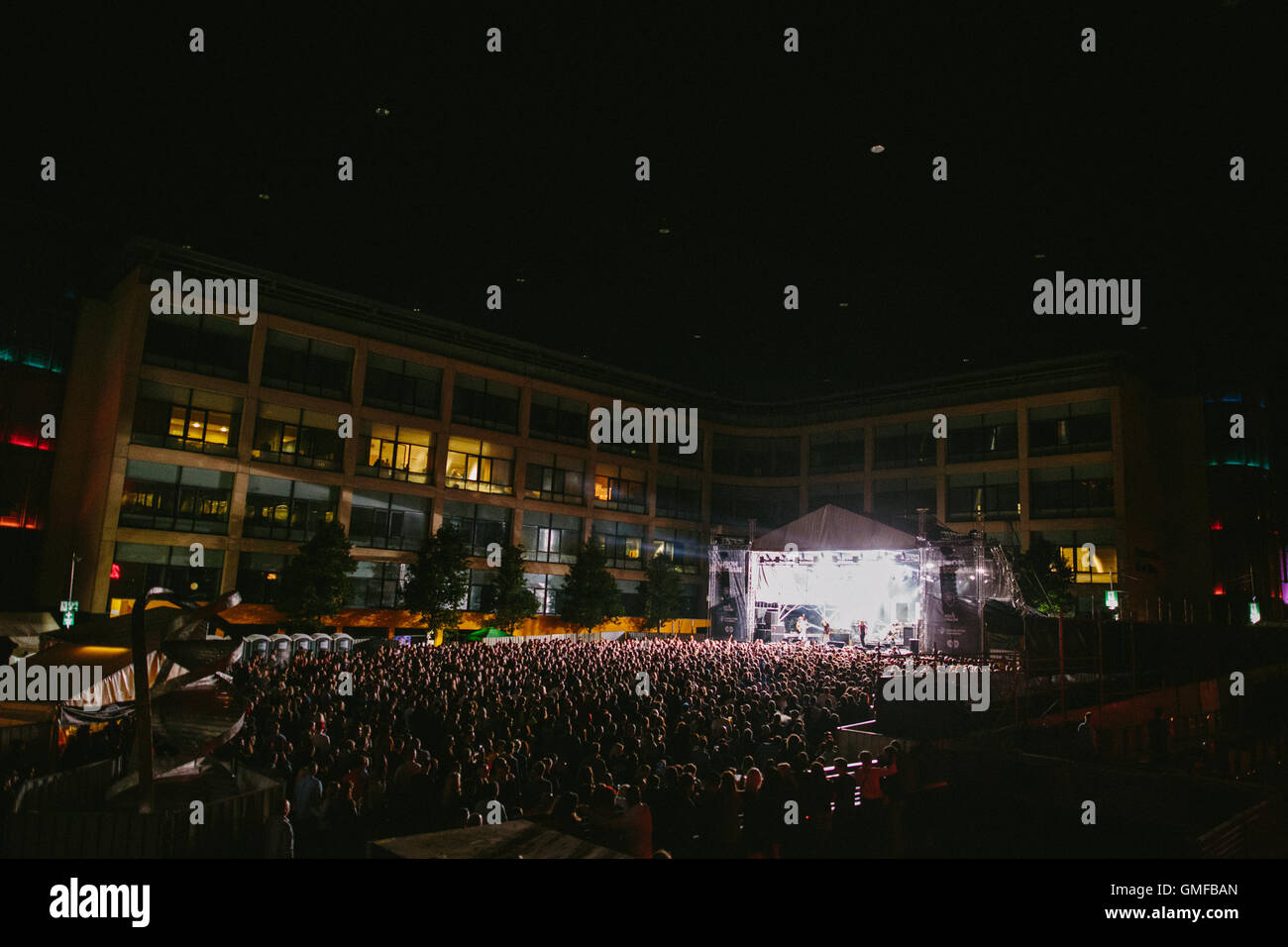 Newcastle, Regno Unito. 26 Ago, 2016. Primal Scream headline Times Square a Newcastle. Credito: Daniel Easton/Alamy Live News Foto Stock