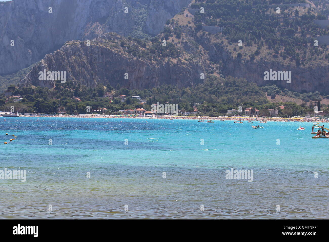 Bellissimo il siciliano seascape vicino a Palermo Foto Stock