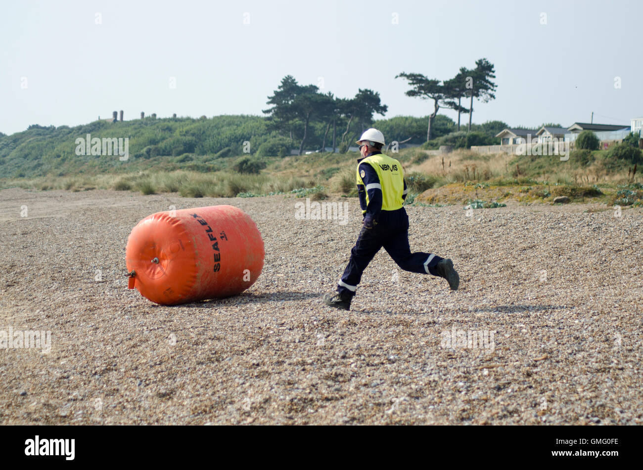 Posa dei cavi, Galloper per centrali eoliche, Sizewell. Foto Stock