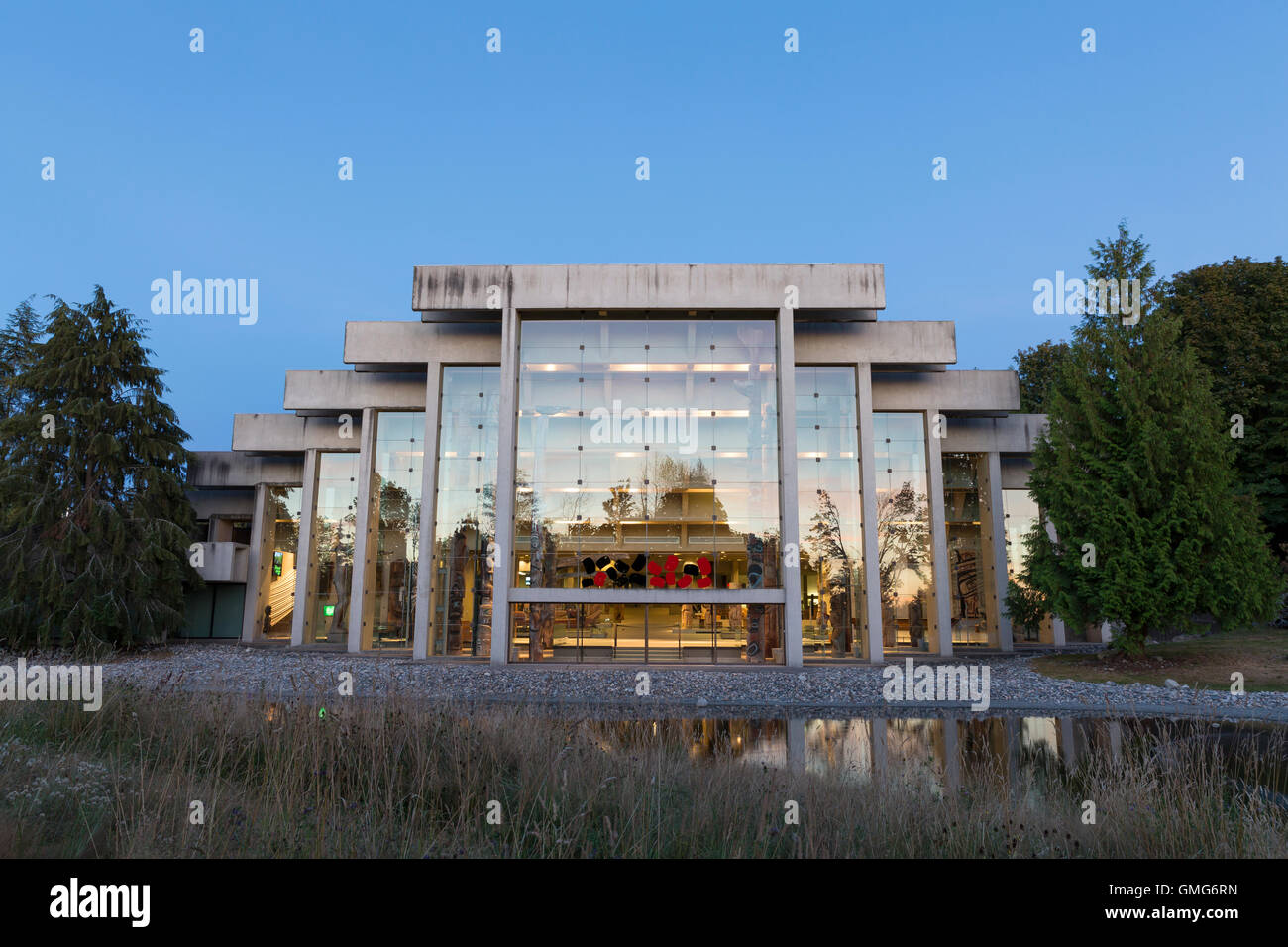 Vancouver, Canada: il Museo di Antropologia presso la University of British Columbia. Foto Stock