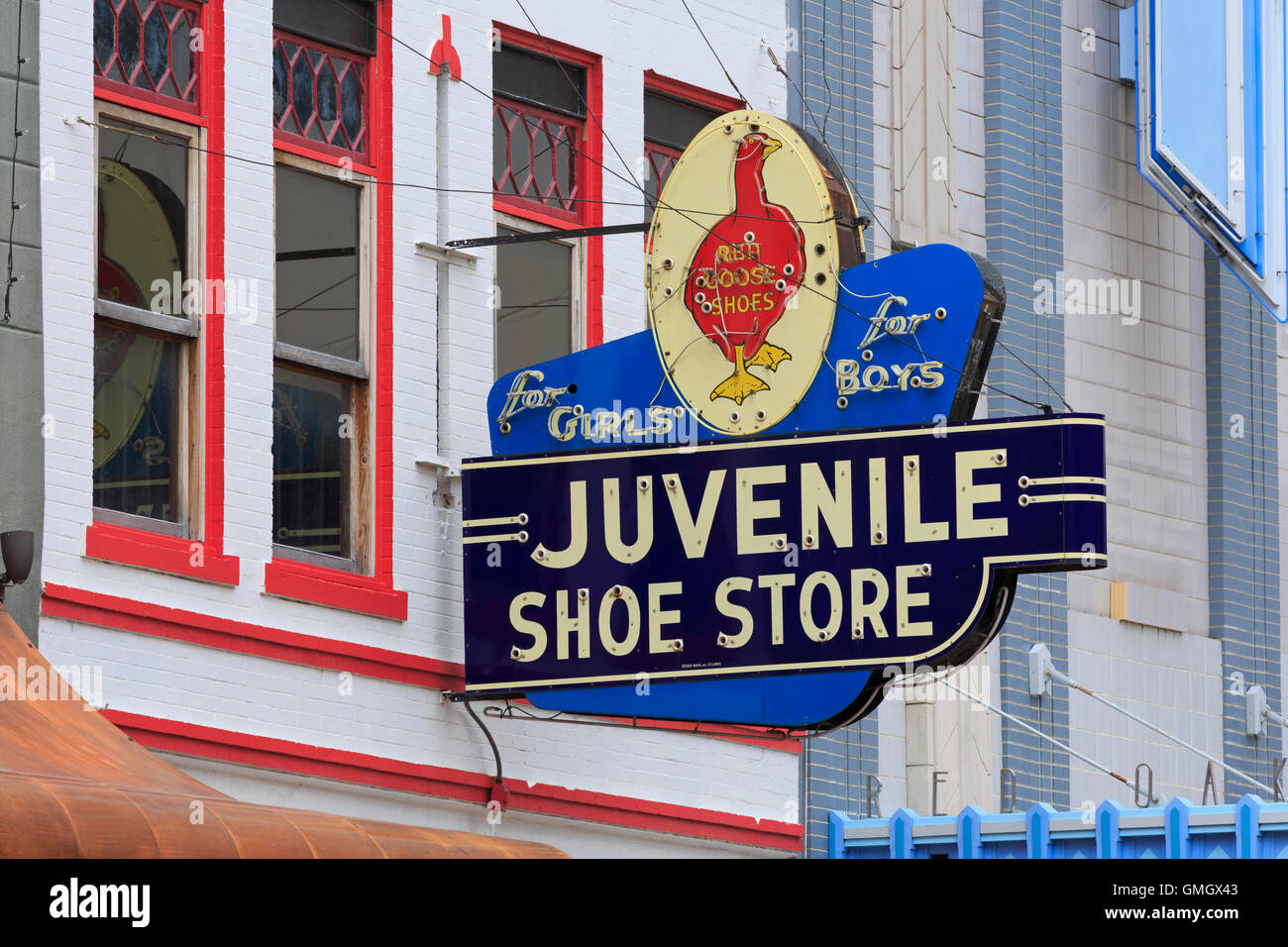 Houston Street, Fort Worth, Texas, Stati Uniti d'America Foto Stock