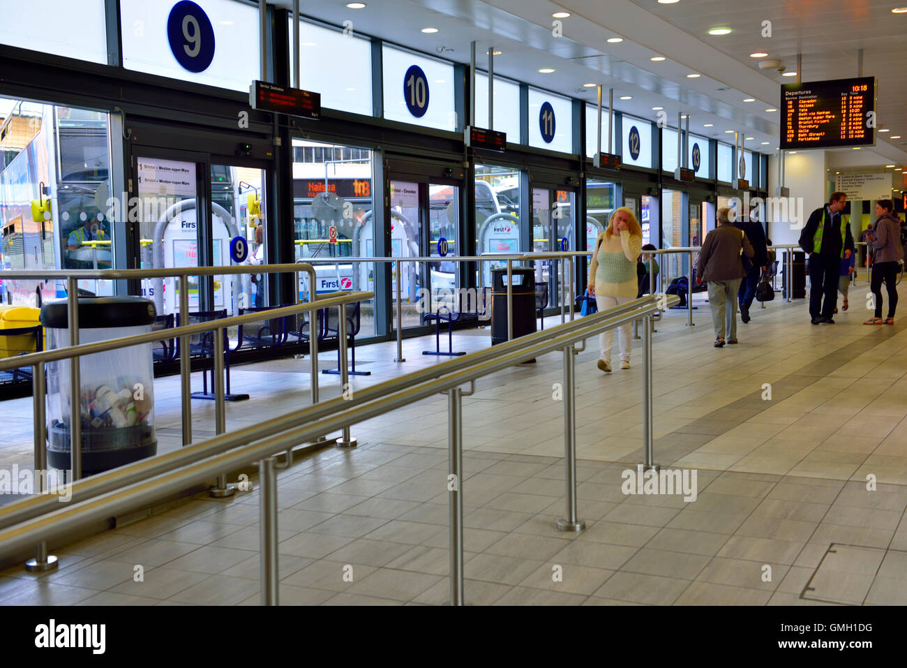 All'interno di Bristol autobus e la stazione dei pullman, REGNO UNITO Foto Stock