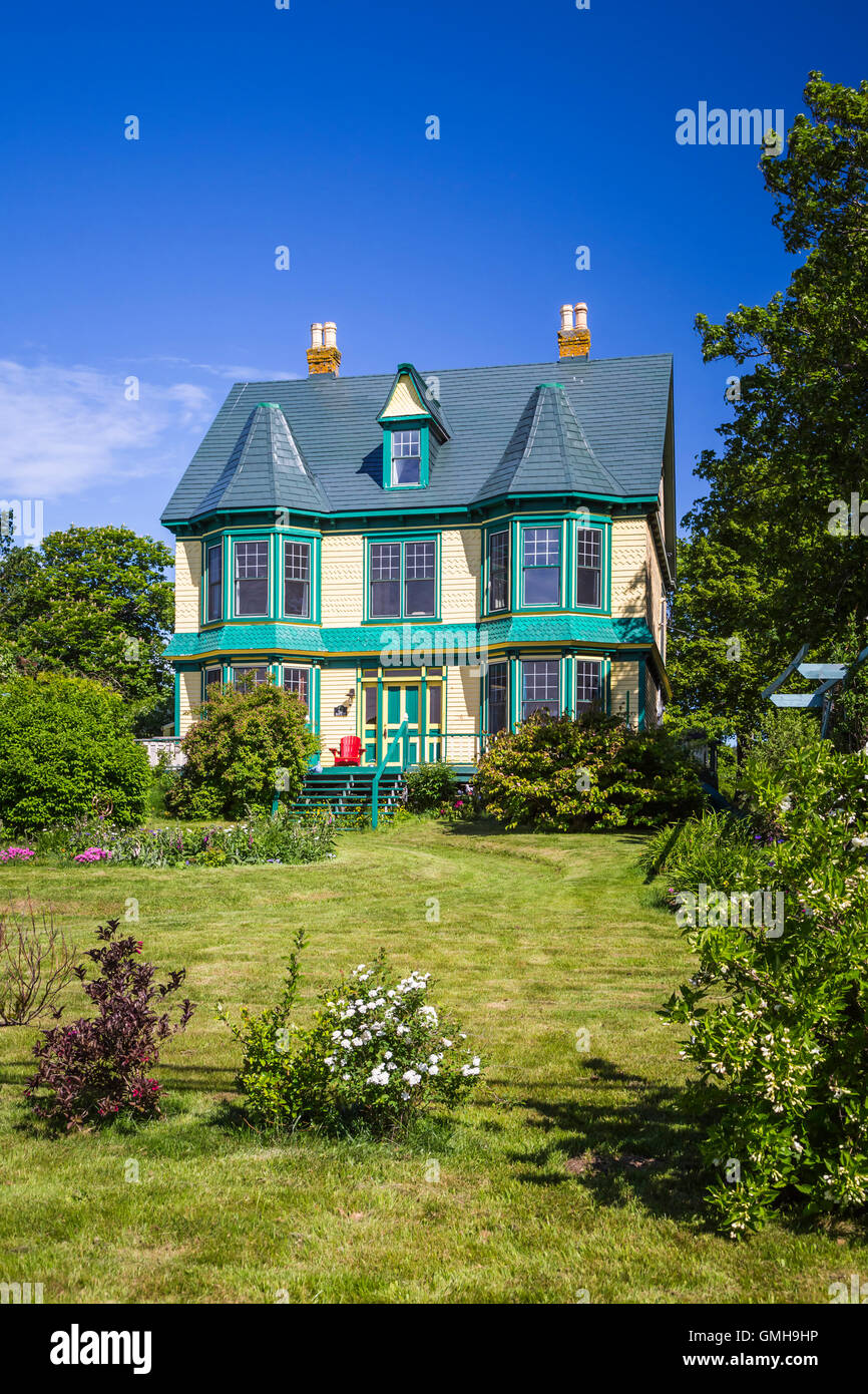Un Restaurato palazzo storico al Porto di grazia, Terranova e Labrador, Canada. Foto Stock