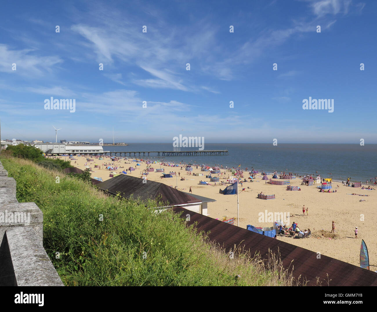 Spiaggia di Lowestoft Foto Stock