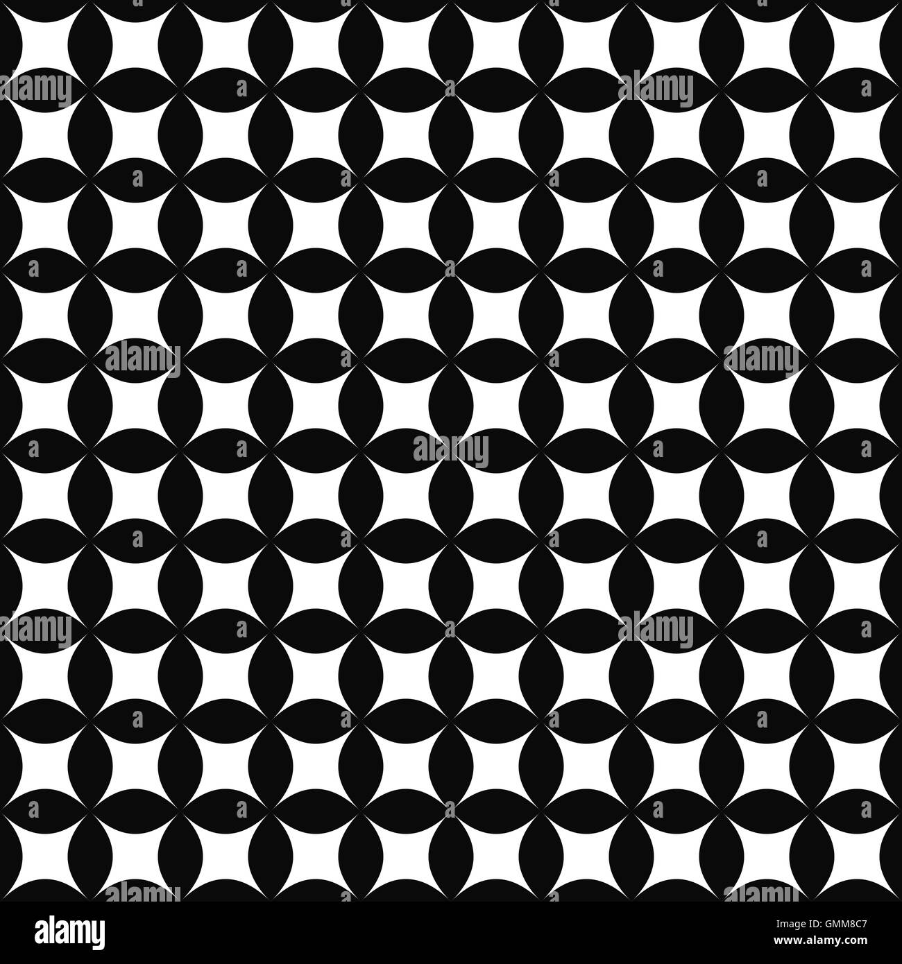 Perfetta forma monocromatica pattern Illustrazione Vettoriale