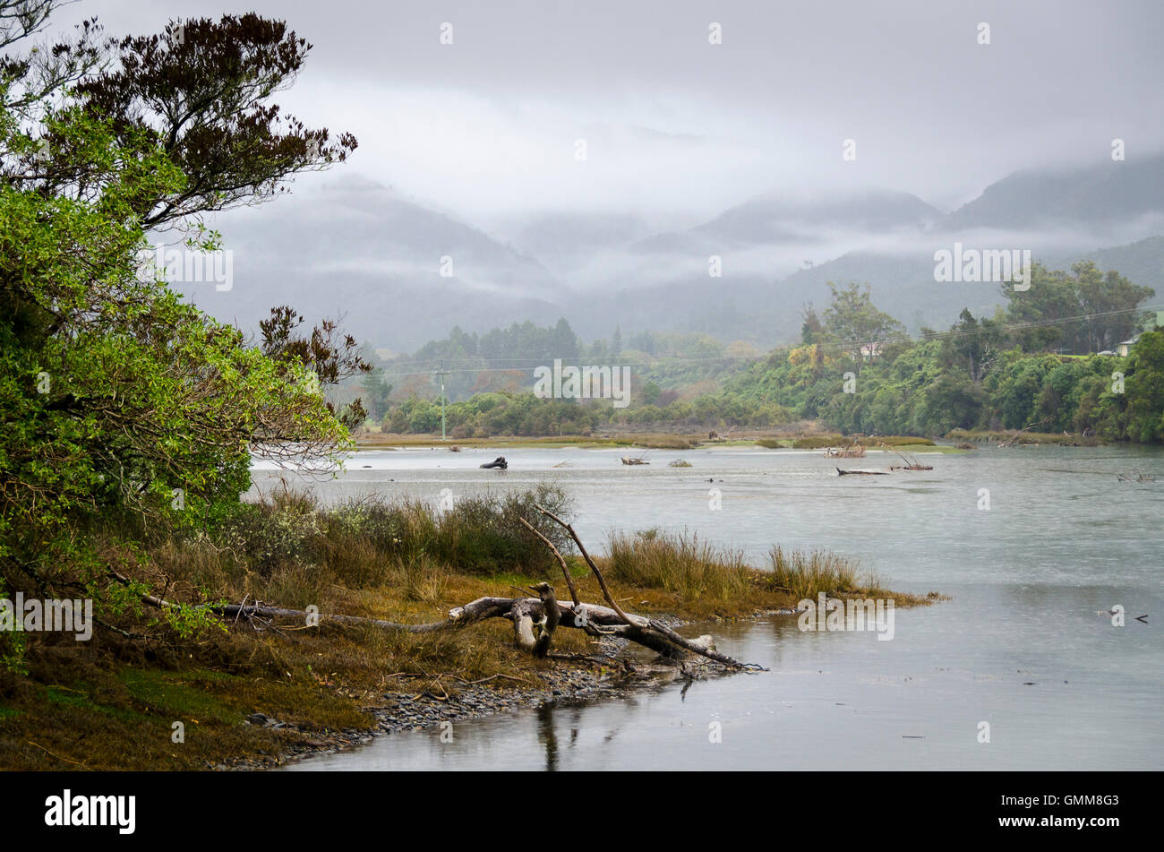 Ingresso Onekaka, vicino Takaka, Tasman District, Isola del Sud, Nuova Zelanda Foto Stock