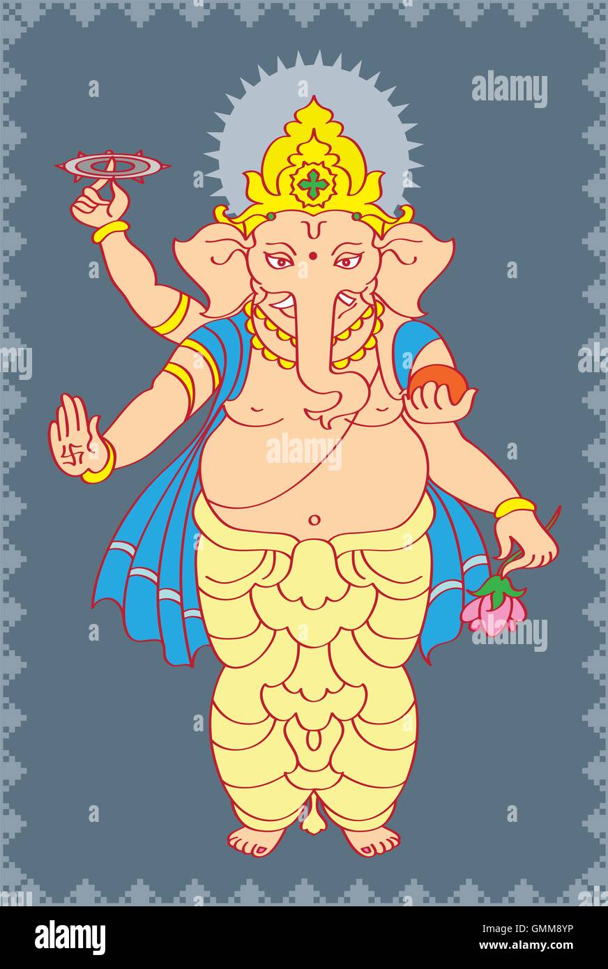 Ganesha il signore della Sapienza Illustrazione Vettoriale