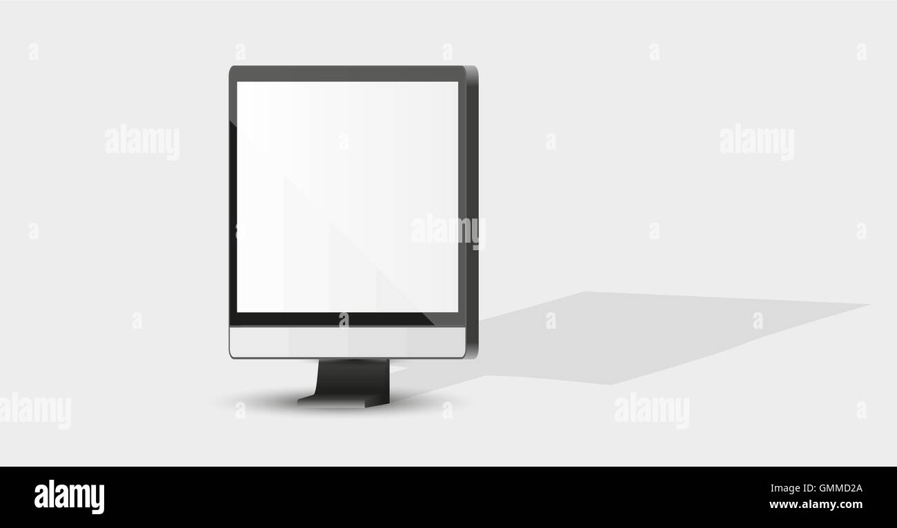 Il monitor o il televisore Illustrazione Vettoriale