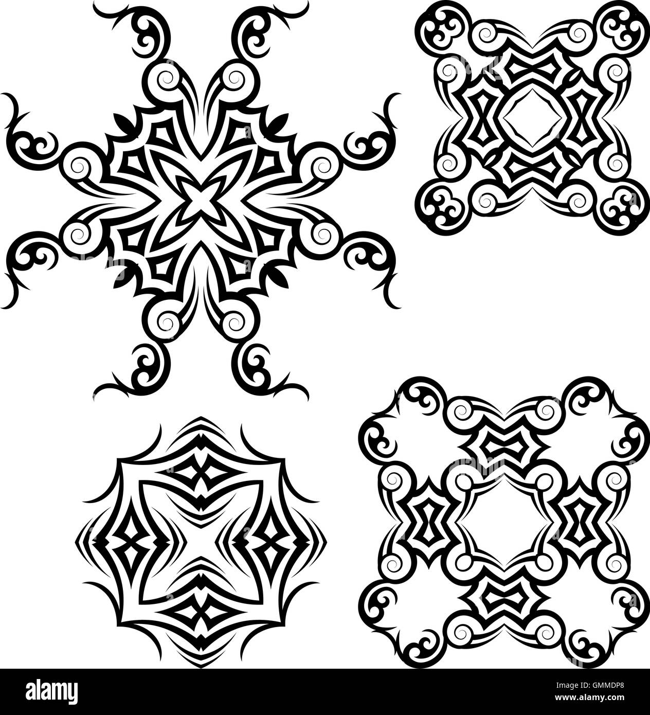 Tatuaggi Tribal Design Illustrazione Vettoriale