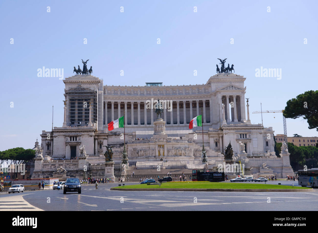 Monumento a Vittorio Emanuele II in Roma, Italia Foto Stock