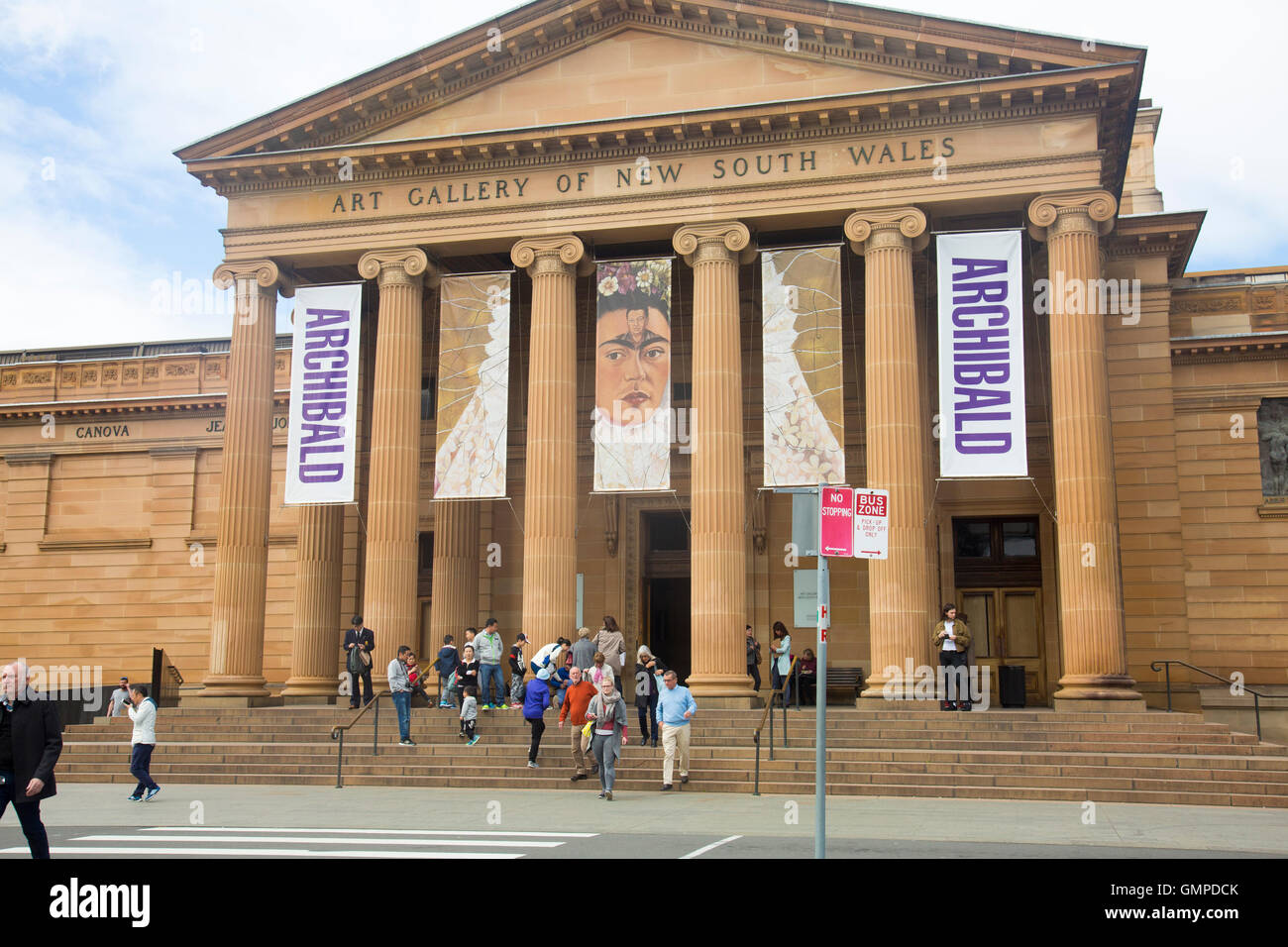 Galleria d'arte del Nuovo Galles del Sud nel Domain di Sydney che ospita la Mostra Archibald,l'Australia Foto Stock