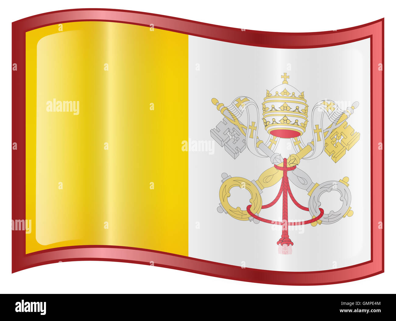 Vaticano icona bandiera. Foto Stock