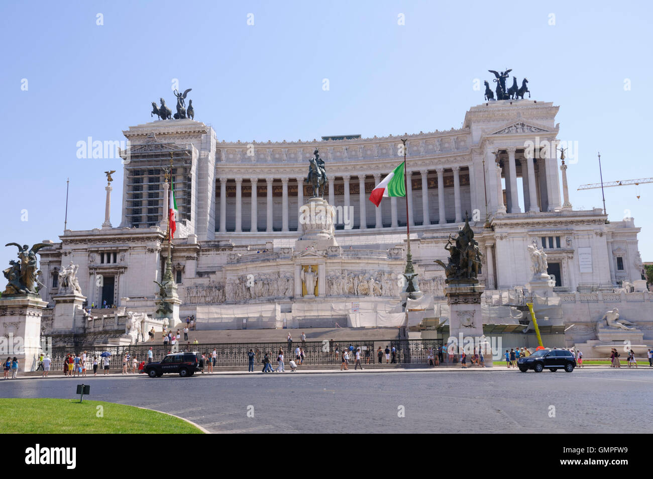 Monumento a Vittorio Emanuele II in Roma, Italia Foto Stock