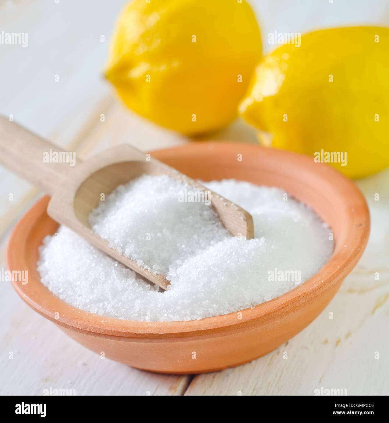 acido e limoni Foto Stock