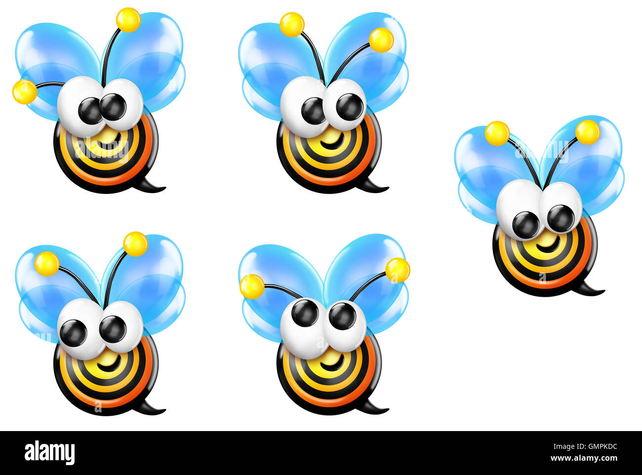 Bullseye Bee parte anteriore Foto Stock