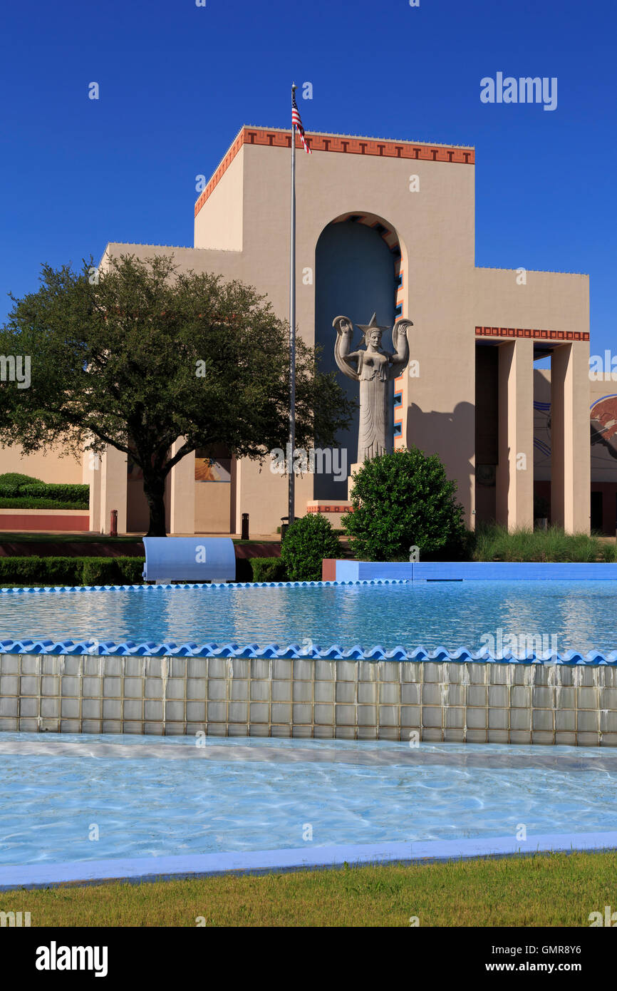 Hall di trasporto, Fair Park, Dallas, Texas, Stati Uniti d'America Foto Stock