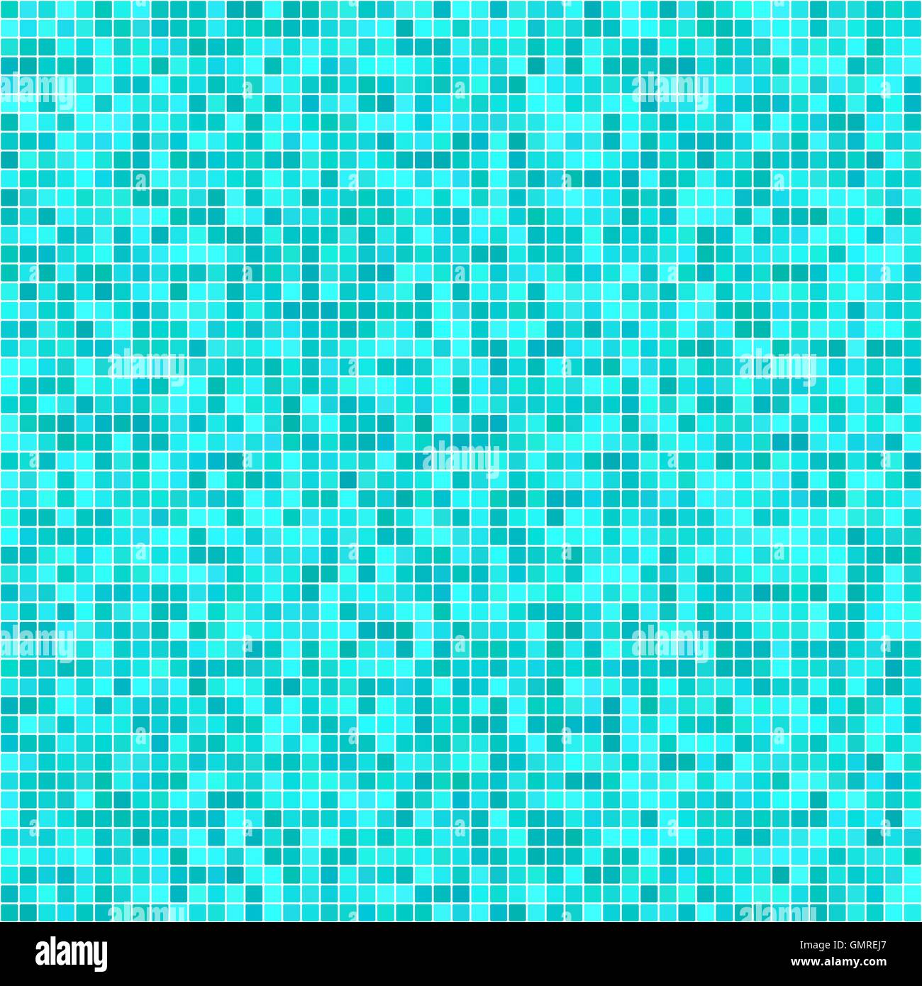 Pixel ciano sfondo mosaico Illustrazione Vettoriale