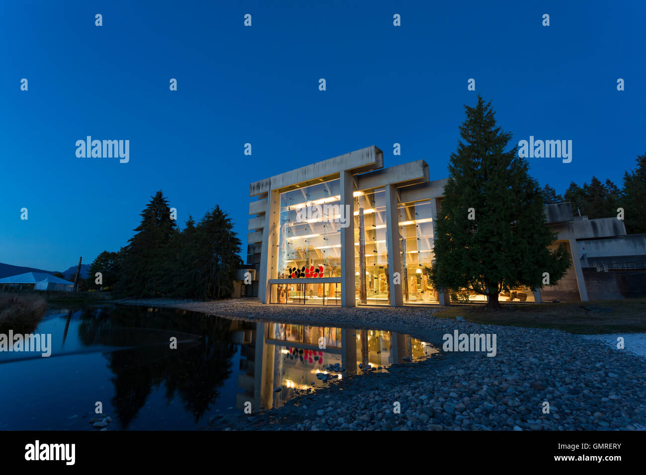 Vancouver, Canada: il Museo di Antropologia presso la University of British Columbia. Foto Stock