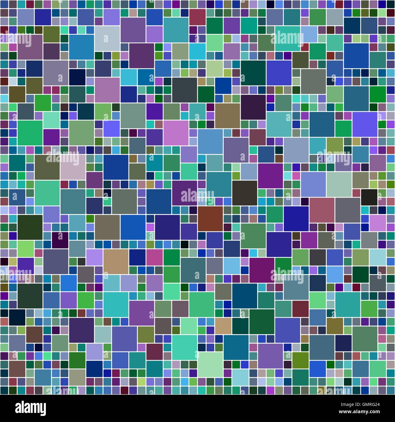 Piazza multicolore sfondo mosaico Illustrazione Vettoriale