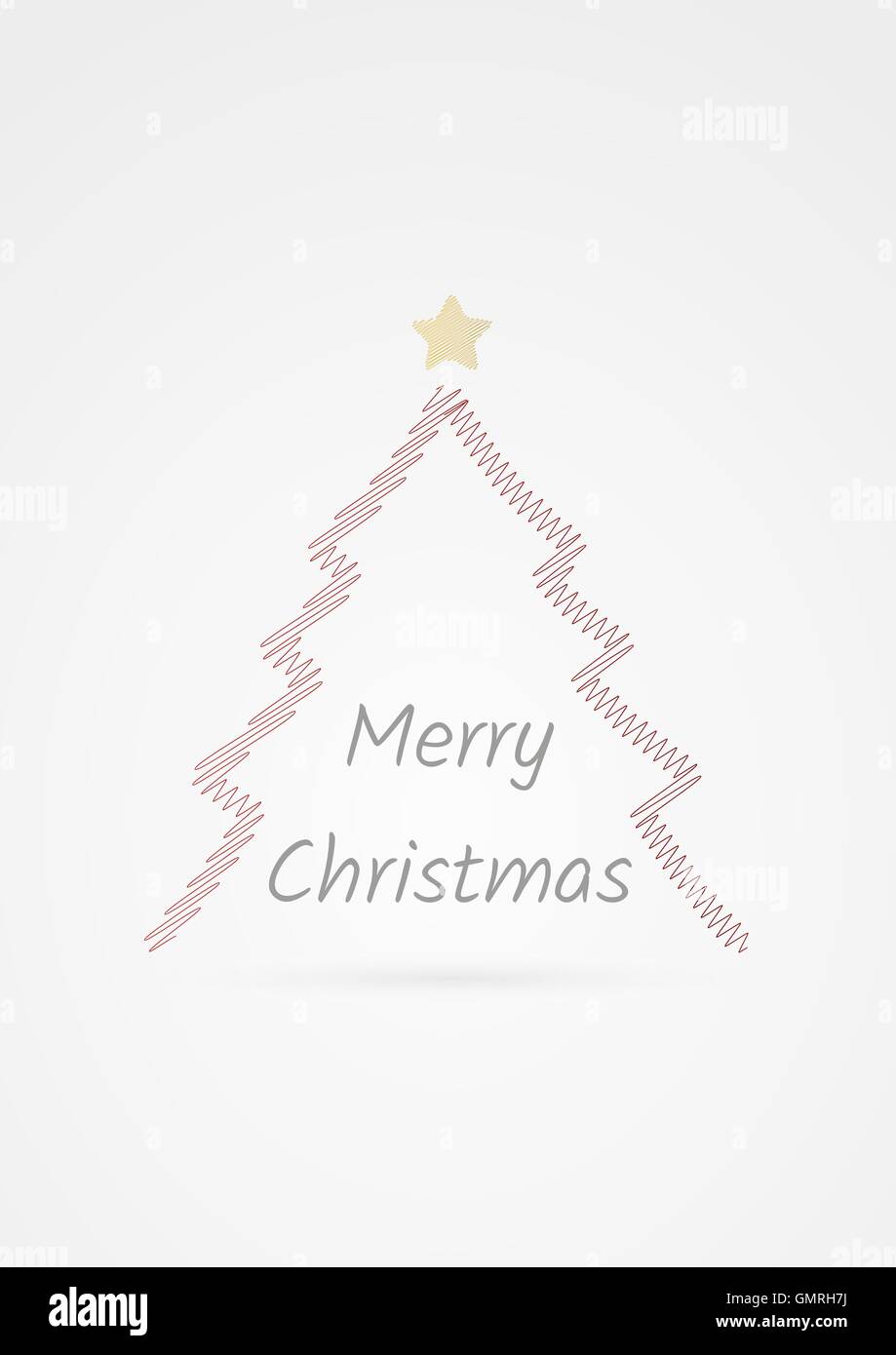 Merry Christmas card Illustrazione Vettoriale