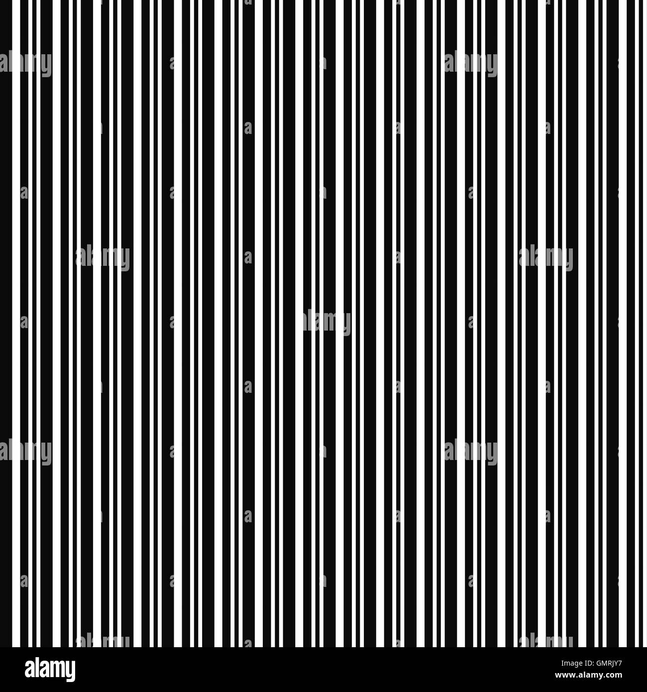 Monocromatico ripetendo la striscia di codice a barre il design pattern Illustrazione Vettoriale