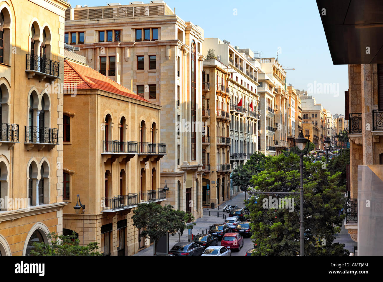 Il centro cittadino di Beirut, Allenby Street Foto Stock