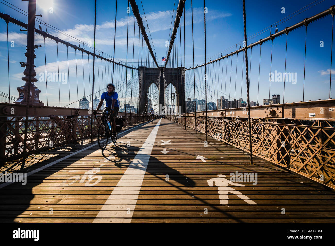 Ponte di Brooklyn Foto Stock