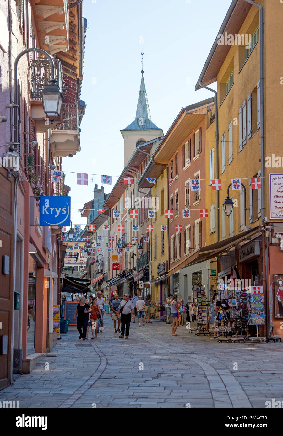 Bourg Saint Maurice Francia Foto stock Alamy