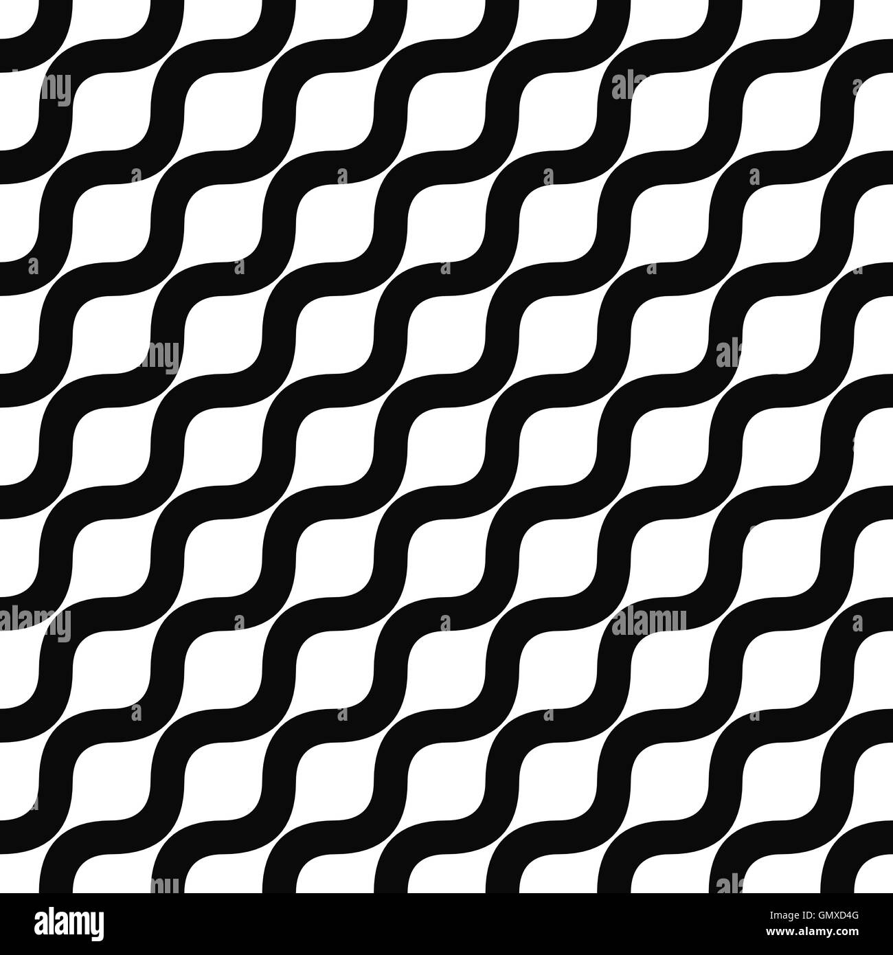Monocromatica perfetta angolare modello wave Illustrazione Vettoriale