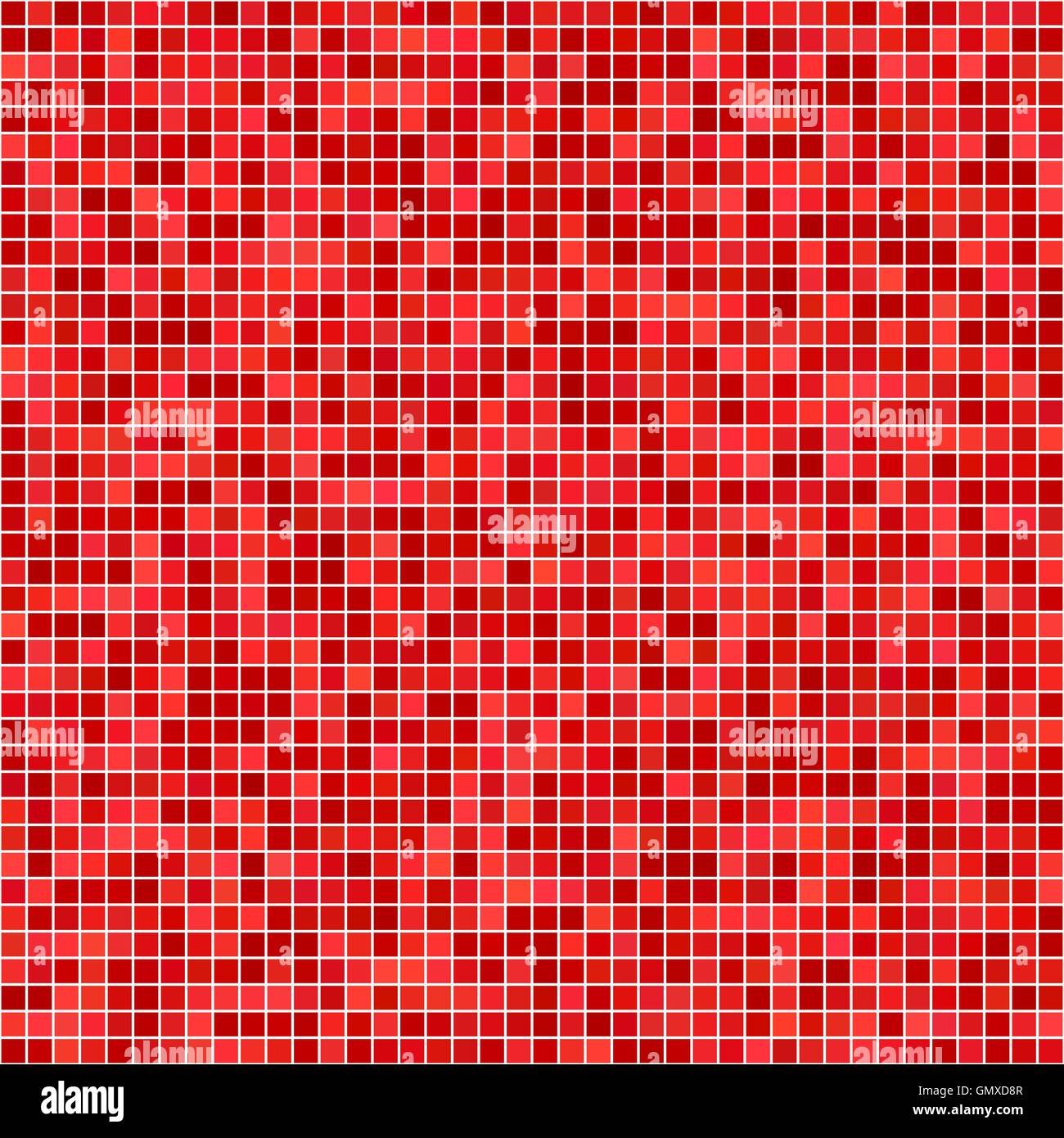 Pixel rosso sfondo mosaico Illustrazione Vettoriale