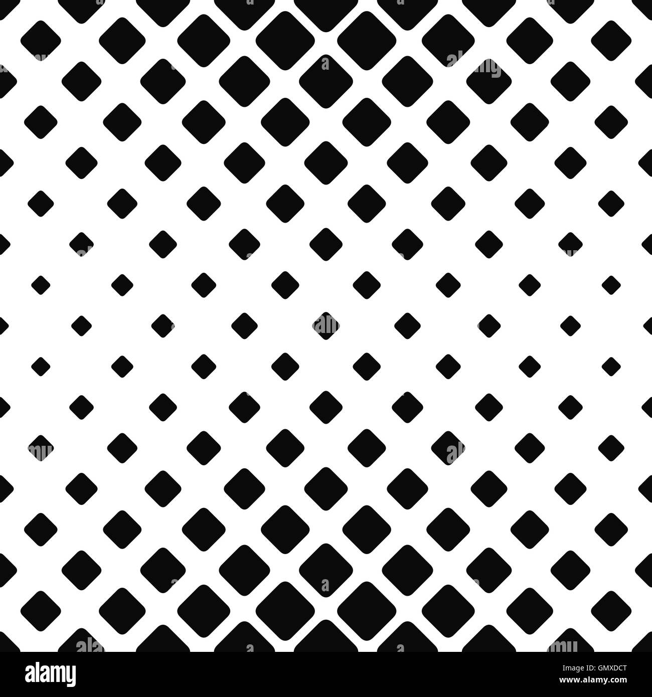 Seamless monocromatica disegno quadrato Illustrazione Vettoriale